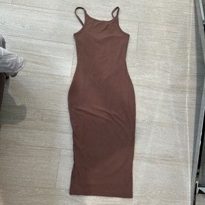 Brown Midi Dress from All The Ways